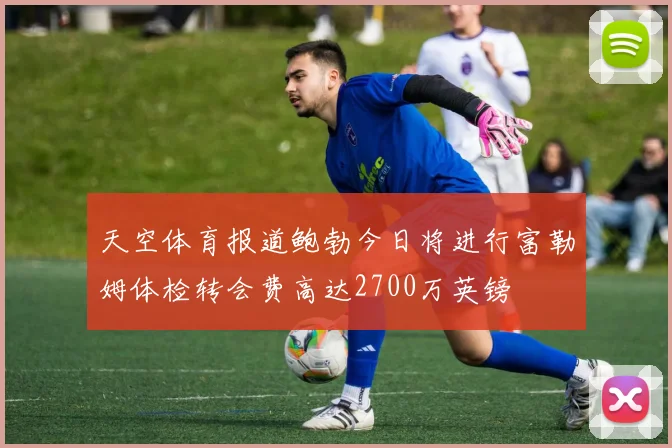 天空体育报道鲍勃今日将进行富勒姆体检转会费高达2700万英镑